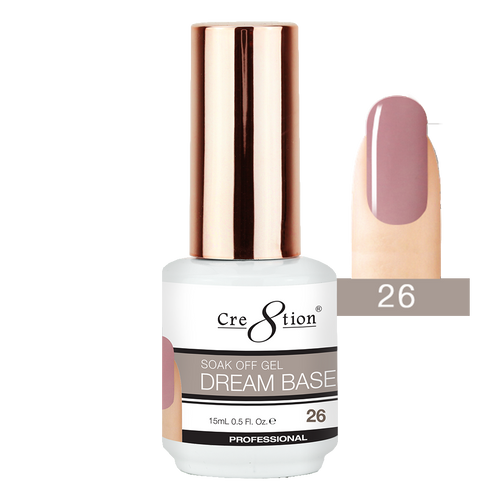 Cre8tion - Dream Base Soak Off Gel .5oz 26