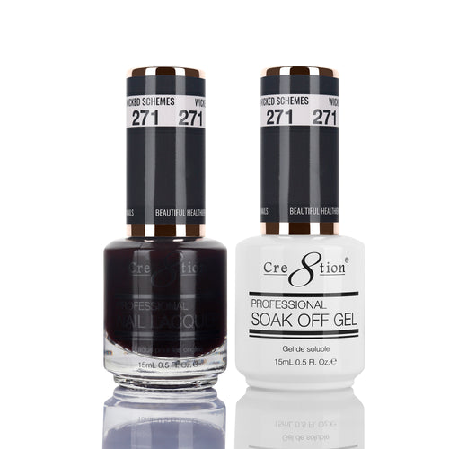 Cre8tion Matching Color Gel & Nail Lacquer 271 WICKED SCHEMES