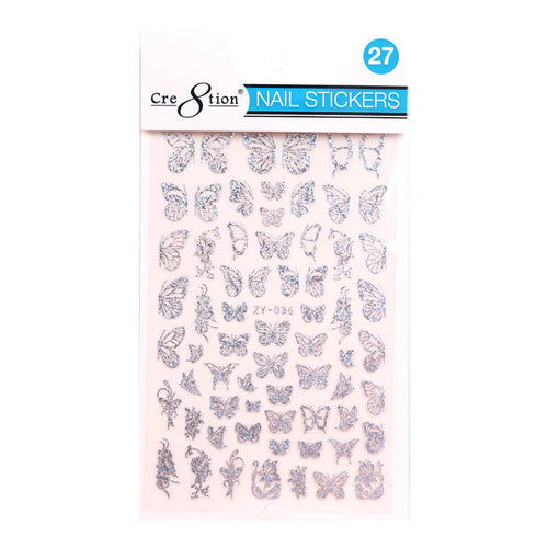 Cre8tion 3D Nail Art Sticker Butterfly