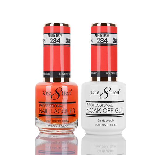 Cre8tion Matching Color Gel & Nail Lacquer 284 SUNNY DAYS