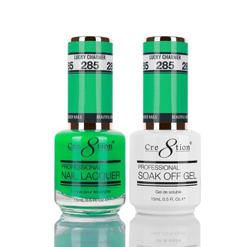 Cre8tion Matching Color Gel & Nail Lacquer 285 LUCKY CHARMER