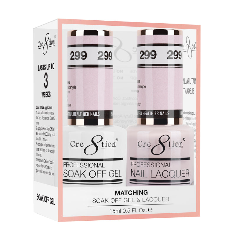 Cre8tion Soak Off Gel Matching Pair 0.5 oz 299