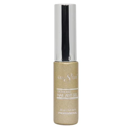 Cre8tion Detailing Nail Art Gel 32 Gold Platinum 3