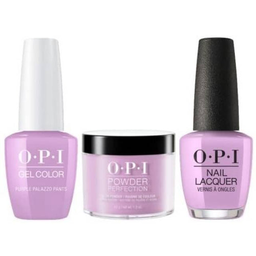 OPI COMBO 3 in 1 Matching - GCV34A-NLV34-DPV34 Purple Palazzo Pants