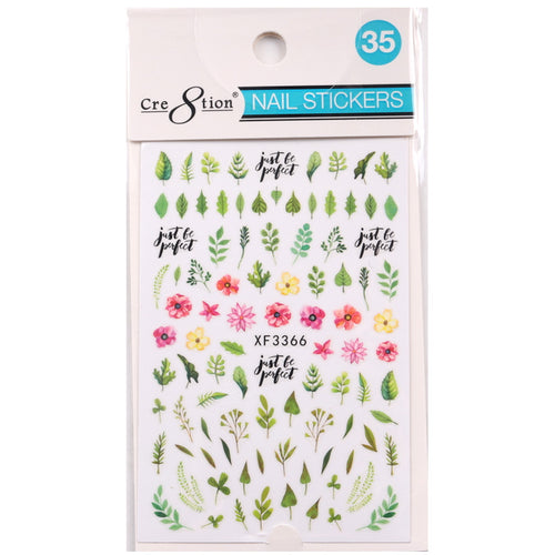 Cre8tion 3D Nail Art Sticker Flower 35