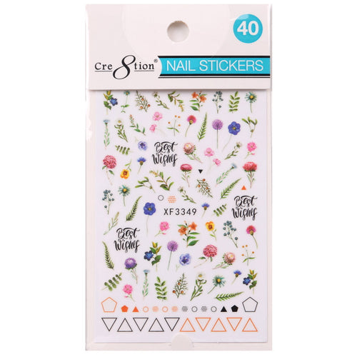 Cre8tion 3D Nail Art Sticker Flower 40