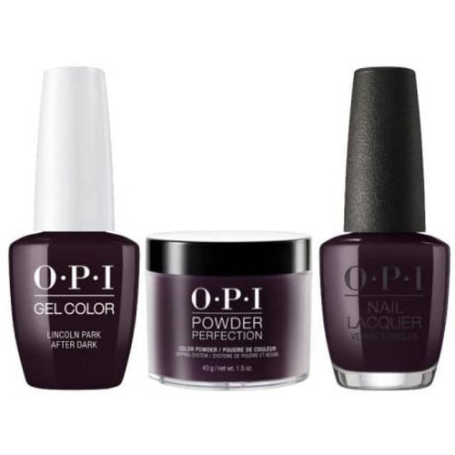 OPI COMBO 3 in 1 Matching - GCW42A-NLW42-DPW42 Lincoln Park After Dark