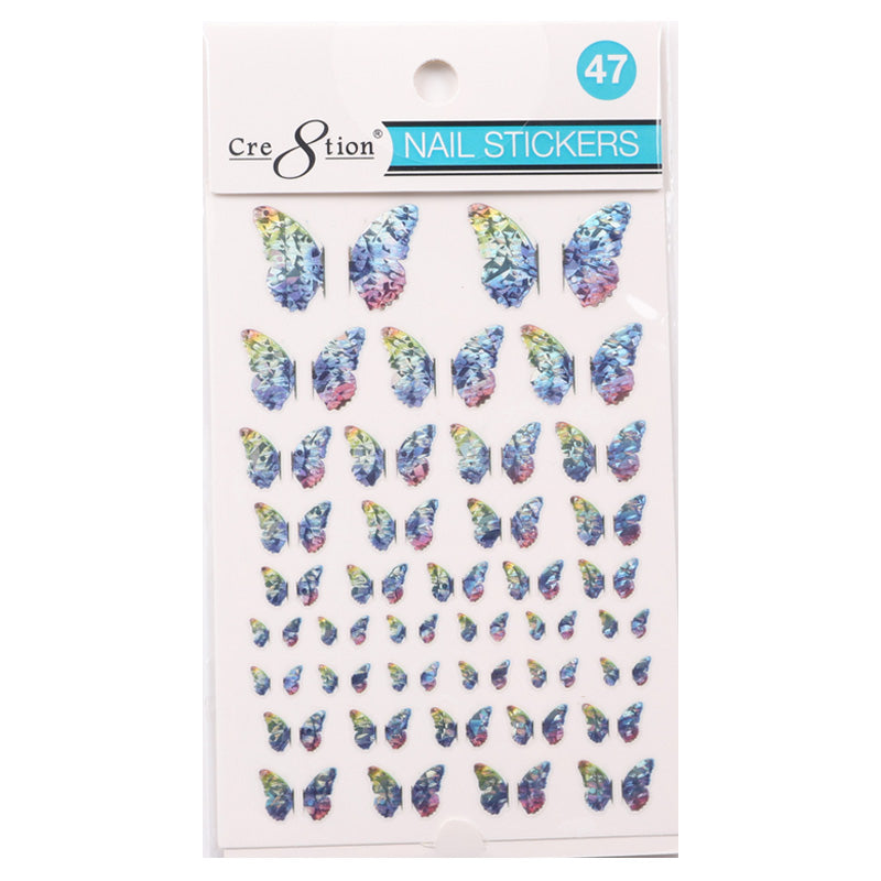 Cre8tion 3D Nail Art Sticker Butterfly 47