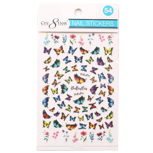 Cre8tion 3D Nail Art Sticker Butterfly 54