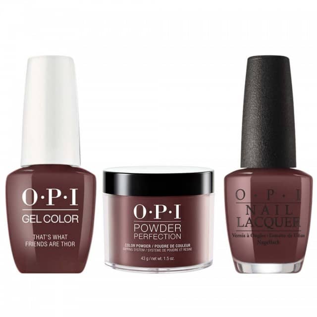 OPI COMBO 3 in 1 Matching - GCI54-NLI54-DPI54 That's What Friends are Thor
