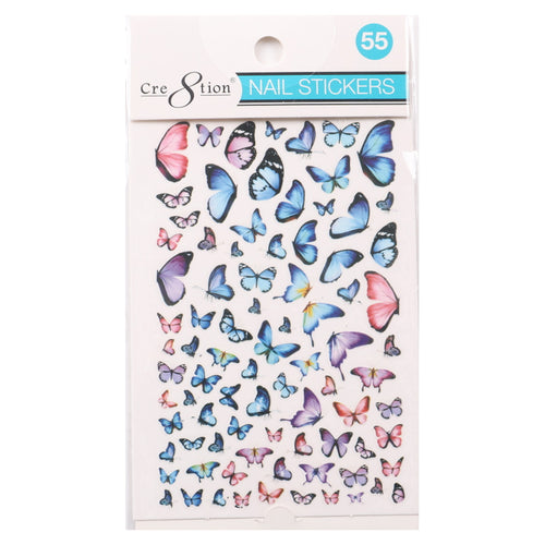 Cre8tion 3D Nail Art Sticker Butterfly 55