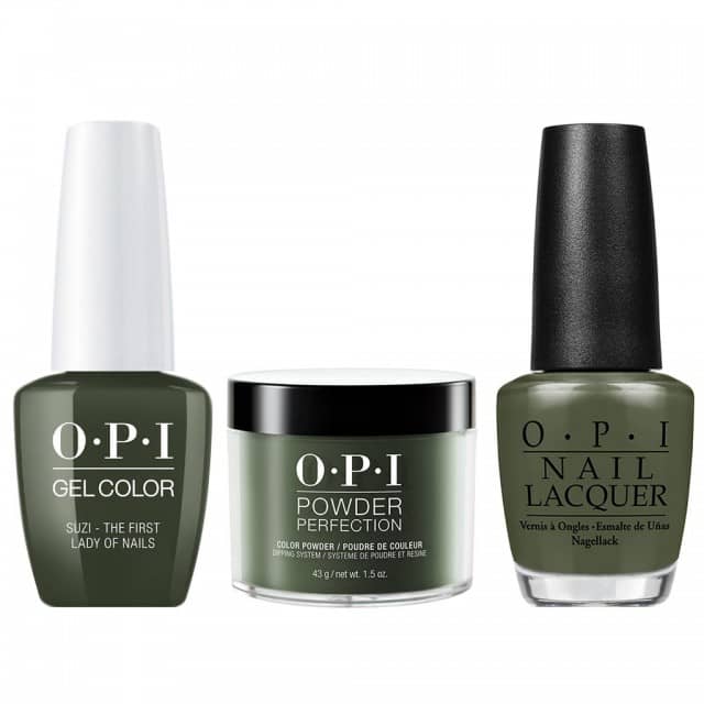 OPI COMBO 3 in 1 Matching - GCW55A-NLW55-DPW55 Suzi - The First Lady of Nails