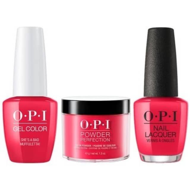 OPI COMBO 3 in 1 Matching - GCN56A-NLN56-DPN56 She's a Bad Muffuletta!