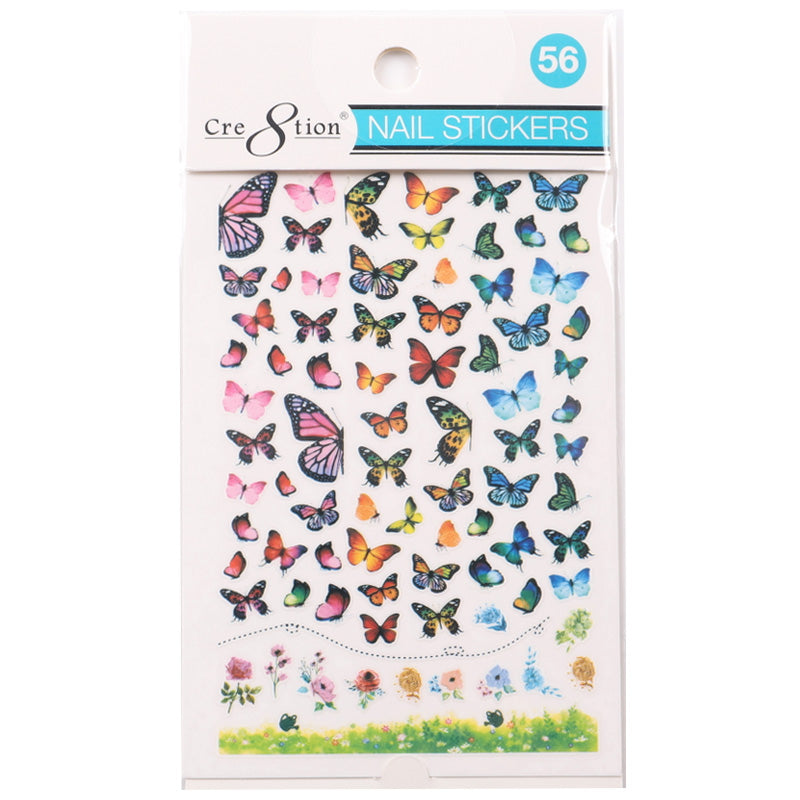 Cre8tion 3D Nail Art Sticker Butterfly 56