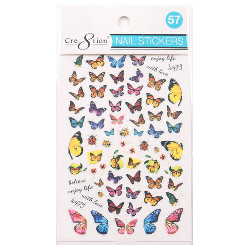Cre8tion 3D Nail Art Sticker Butterfly 57