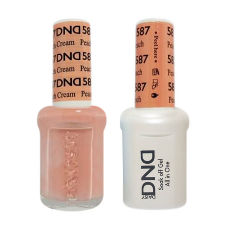 Daisy DND - Gel & Lacquer Duo - 587 Peach Cream