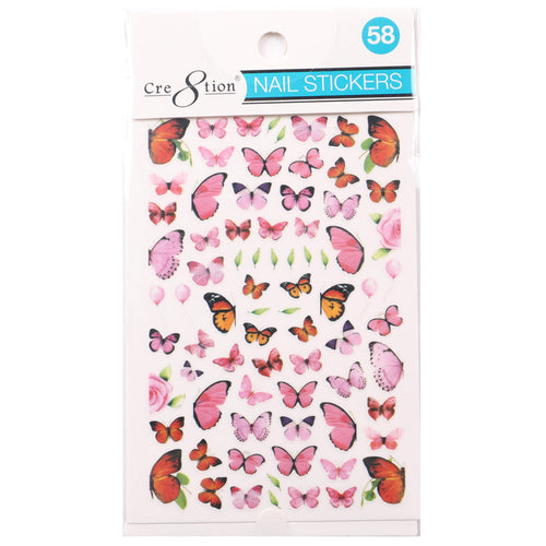 Cre8tion 3D Nail Art Sticker Butterfly 58