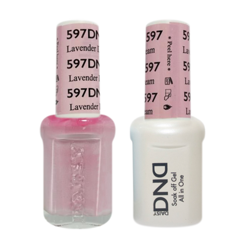 Daisy DND - Gel & Lacquer Duo - 597 Lavender Cream