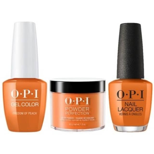 OPI COMBO 3 in 1 Matching - GCW59A-NLW59-DPW59 Freedom of Peach