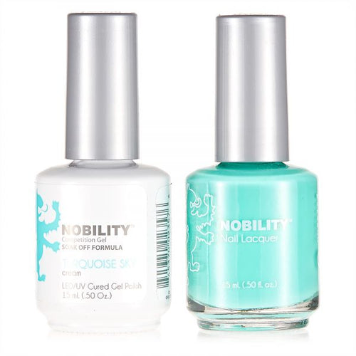 Nobility Gel Polish & Nail Lacquer, Turquoise Sky - NBCS039