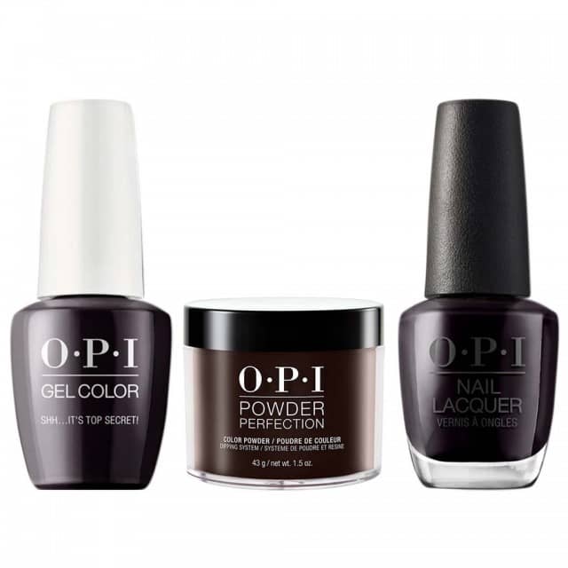 OPI COMBO 3 in 1 Matching - GCW61A-NLW61-DPW61 Shh? It's Top Secret