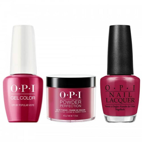 OPI COMBO 3 in 1 Matching - GCW63A-NLW63-DPW63 OPI By Popular Vote