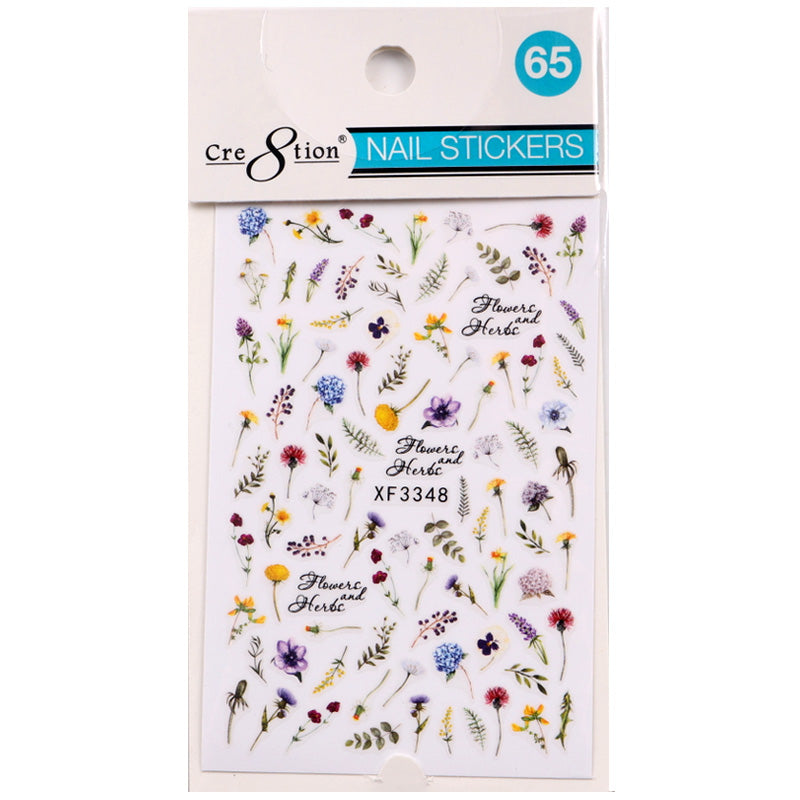 Cre8tion 3D Nail Art Sticker Flower 65