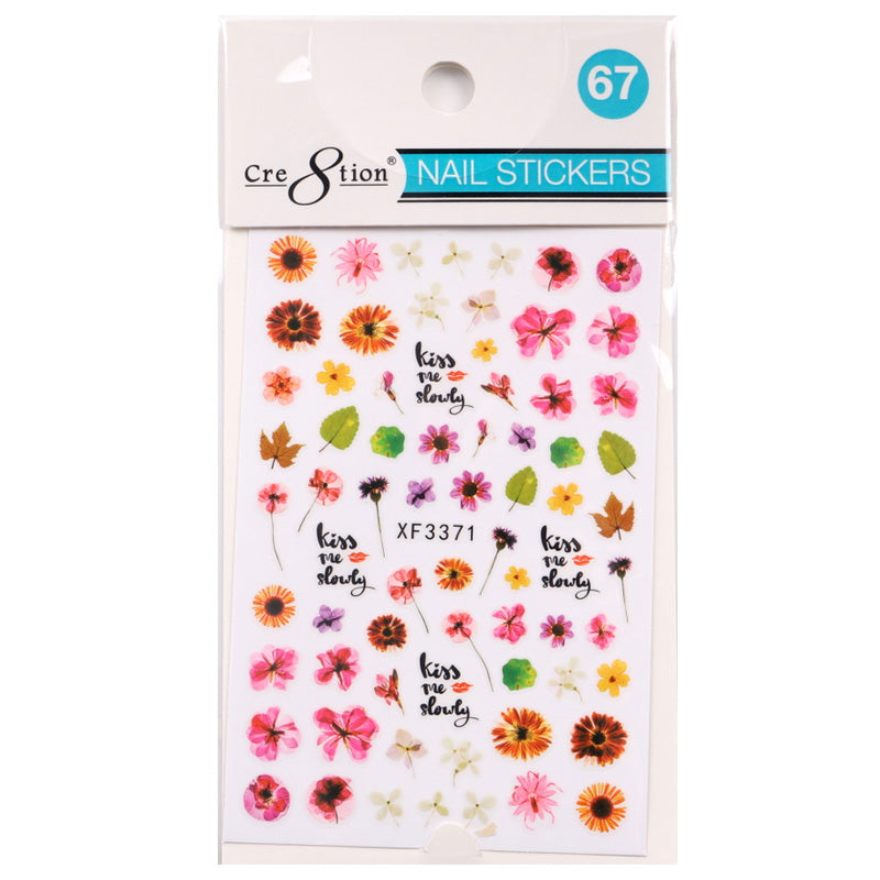 Cre8tion 3D Nail Art Sticker Flower 67