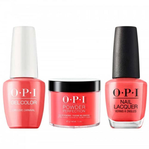 OPI COMBO 3 in 1 Matching - GCA69A-NLA69-DPA69 Live.Love.Carnival