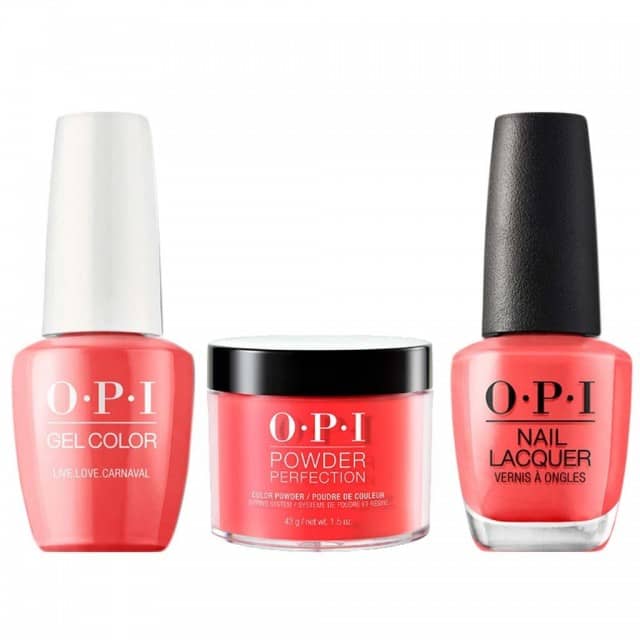 OPI COMBO 3 in 1 Matching - GCA69A-NLA69-DPA69 Live.Love.Carnival