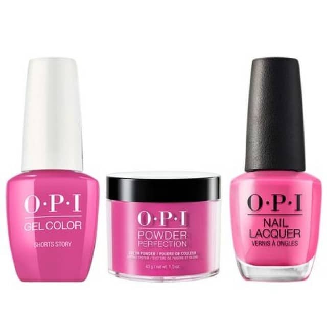 OPI COMBO 3 in 1 Matching - GCB86A-NLB86-DPB86 Shorts Story