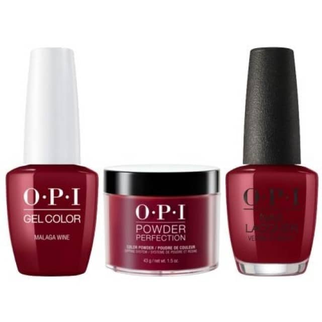 OPI COMBO 3 in 1 Matching - GCL87A-NLL87-DPL87 Malaga Wine