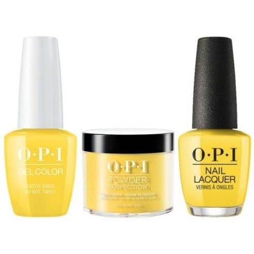 OPI COMBO 3 in 1 Matching - GCF91A-NLF91-DPF91 Exotic Birds Do Not Tweet