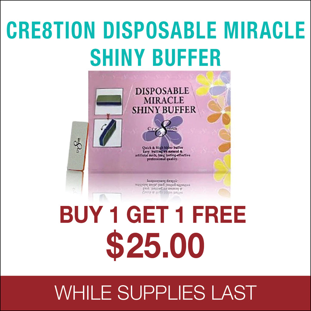 Cre8tion Disposable Miracle Shiny Buffer Buy 1 get 1 free