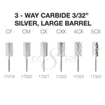 Cre8tion - Carbide Silver - Large - 3/32" - 3-Way