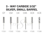 Cre8tion - Carbide Silver - Small - 3/32" - 3-Way