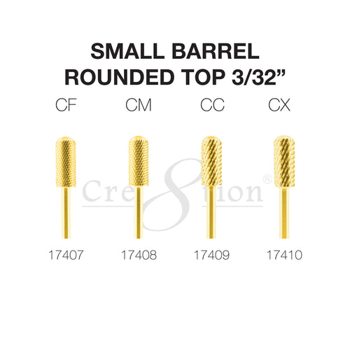 Cre8tion Gold Carbide - Small Barrel - Round Top 3/32"