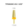 Cre8tion Titanium 5 in 1 Nail Filing Bit 3/32"