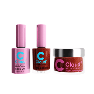 Cloud Nail Design Matching Trio - 107