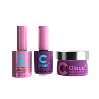 Cloud Nail Design Matching Trio - 111