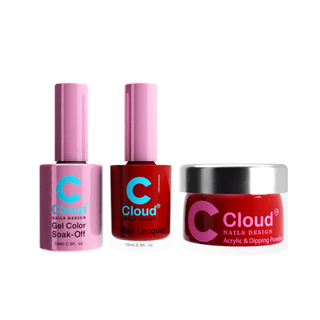 Cloud Nail Design Matching Trio - 003