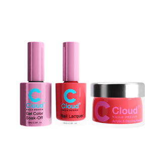 Cloud Nail Design Matching Trio - 005