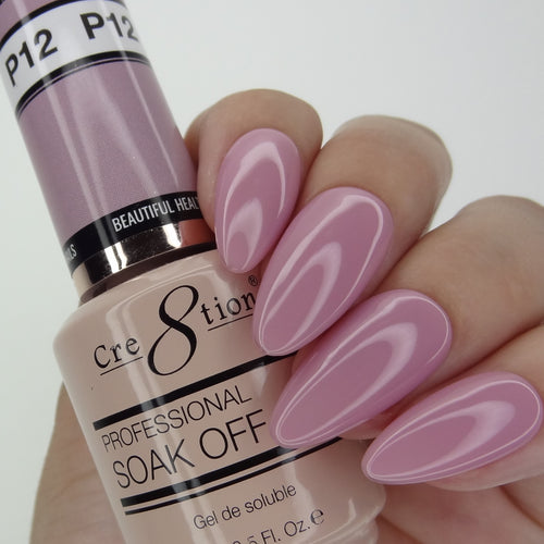 Cre8tion - Soak Off Gel System - Neutral Nude 12