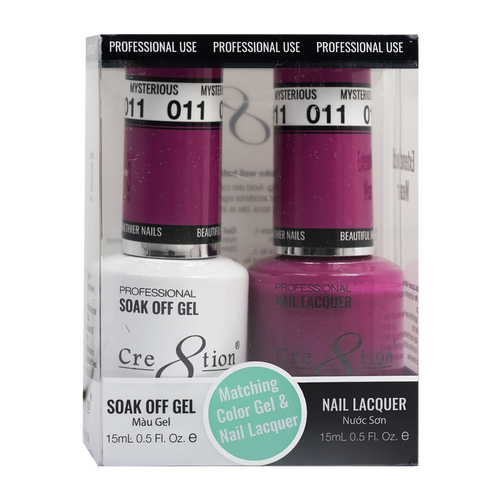 Cre8tion Matching Color Gel & Nail Lacquer 11 Mysterious