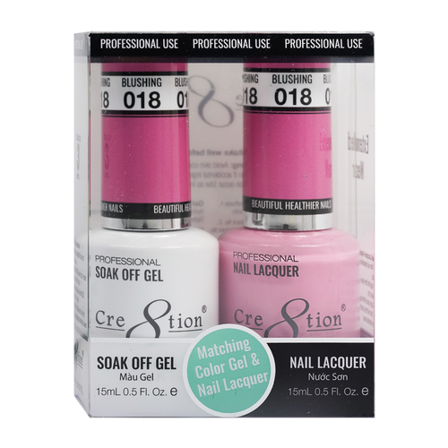 Cre8tion Matching Color Gel & Nail Lacquer 18 Blushing