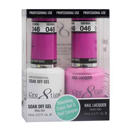 Cre8tion Matching Color Gel & Nail Lacquer 46 Dance Floor