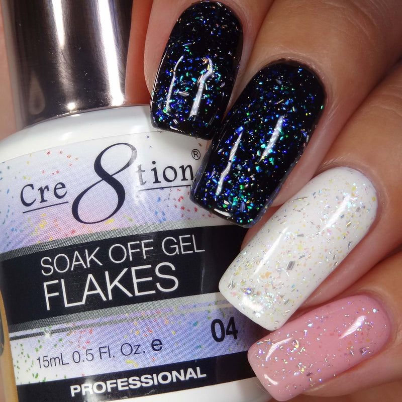 Cre8tion - Flakes Soak Off Gel .5oz