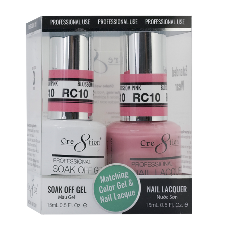 Cre8tion Gel&Lacquer Rustic Collection  RC10 Blossom Pink 0.5 oz