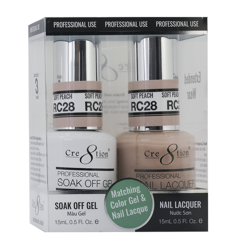 Cre8tion Gel&Lacquer Rustic Collection  RC28 Soft Peach 0.5 oz