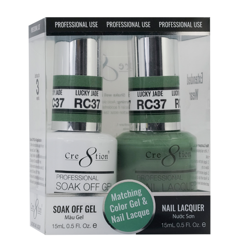 Cre8tion Gel&Lacquer Rustic Collection  RC37 Lucky Jade 0.5 oz